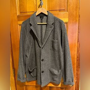 jcrew Wool-blend work jacket in twill jacquard